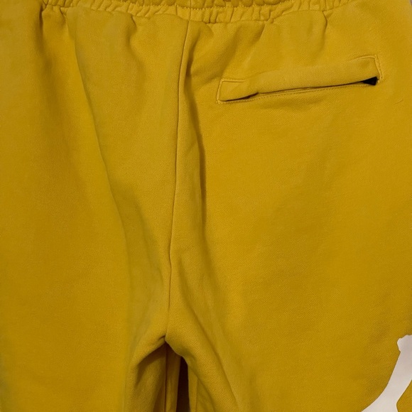 KAPPA Shorts Sweatsuit Knit size Large Bright Yellow Elastic Waist Drawstring - Picture 6 of 14